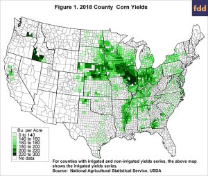 2018 County Corn and Soybean Yields: Exceptional Yields in Central ...