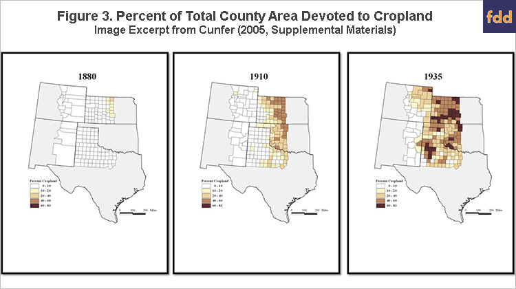 dust bowl map