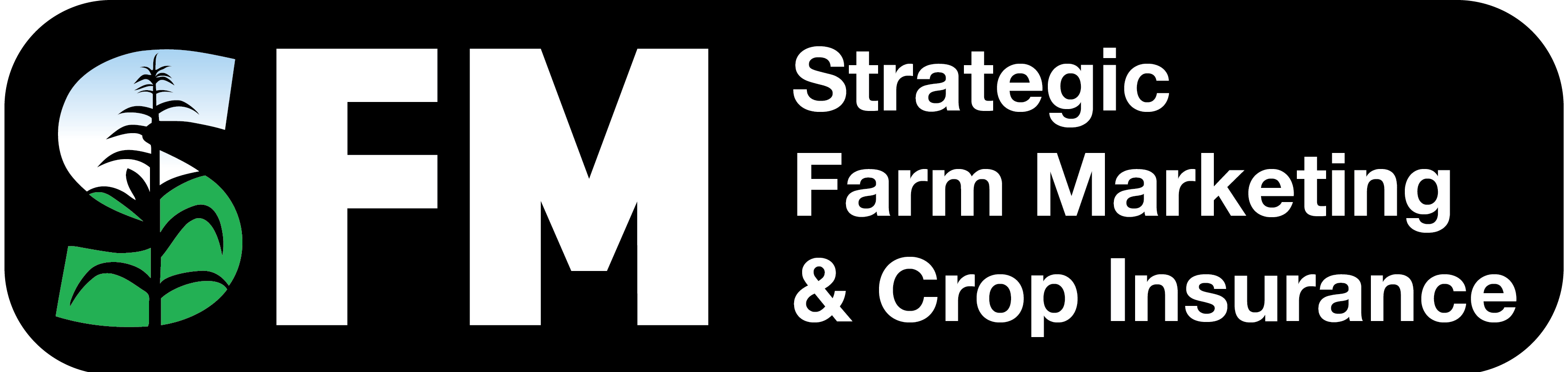 SFM logo white on black