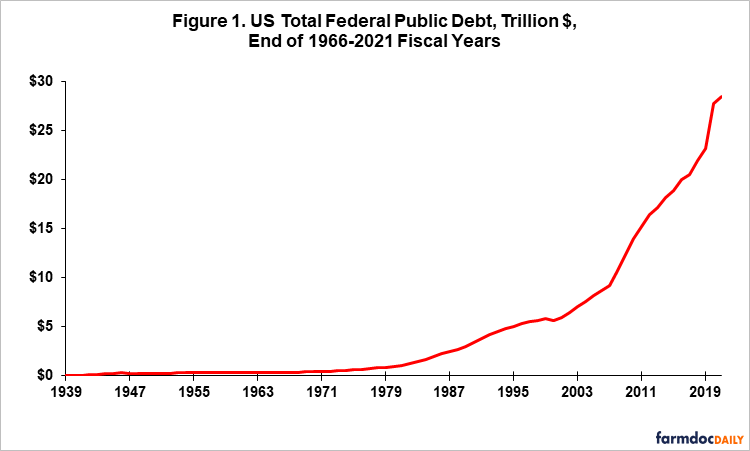 Descriptive layout of effects on debt rate