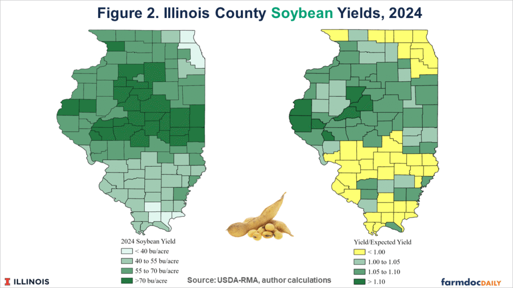 2024 County Corn and Soybean Yields from the Risk Management Agency ...